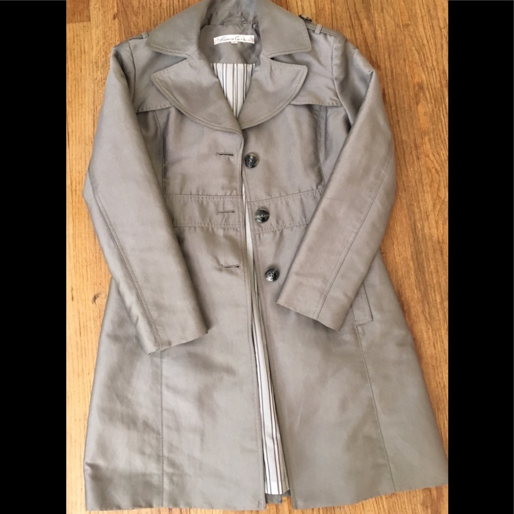 Kenneth Cole Sateen trench coat